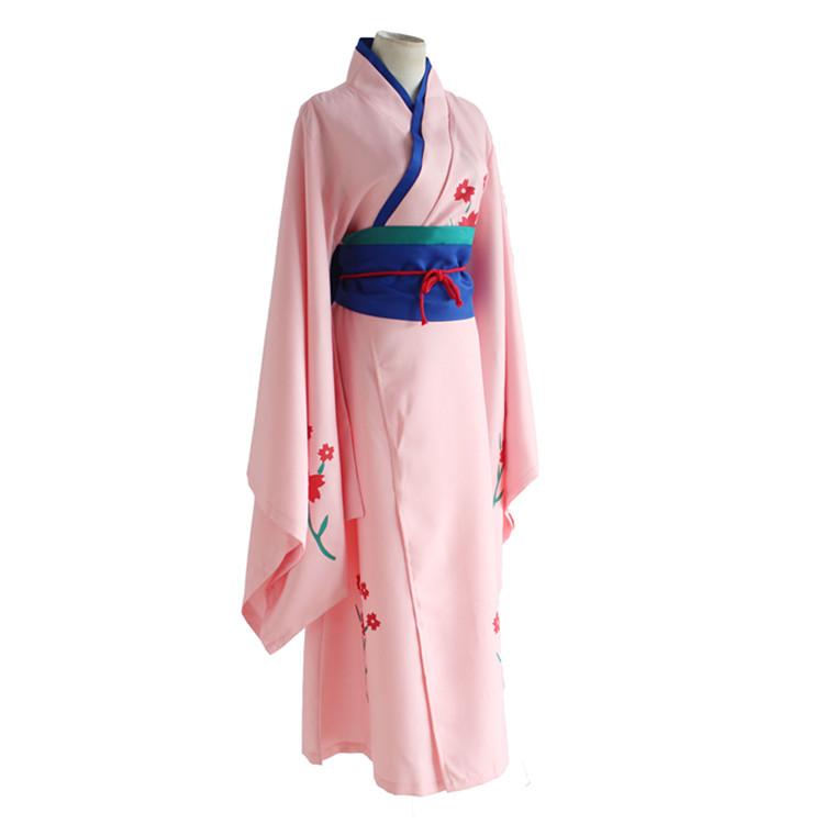 Gintama Cosplay - Shimura Tae (Kimono + Girdle + Lumbar Pad +  Waist Rope)