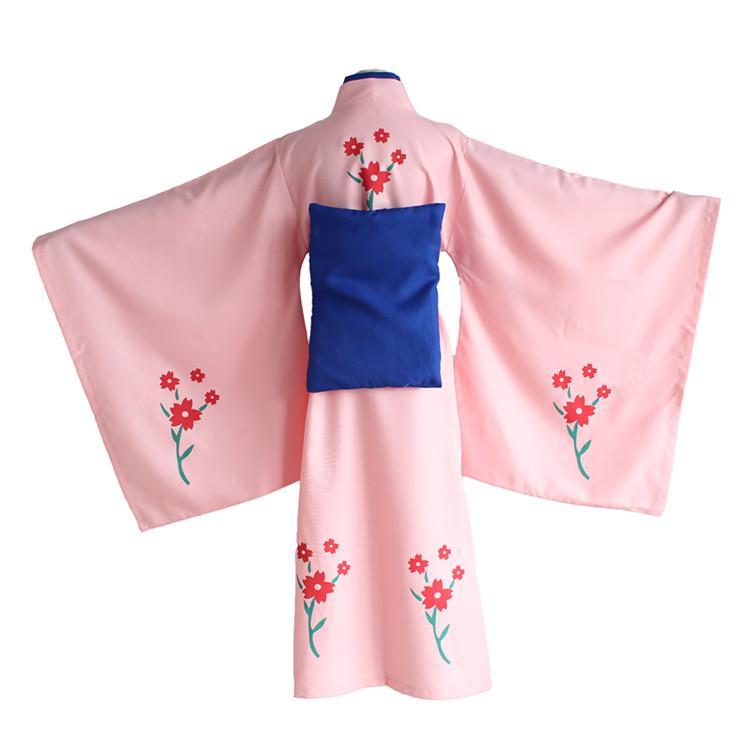 Gintama Cosplay - Shimura Tae (Kimono + Girdle + Lumbar Pad +  Waist Rope)
