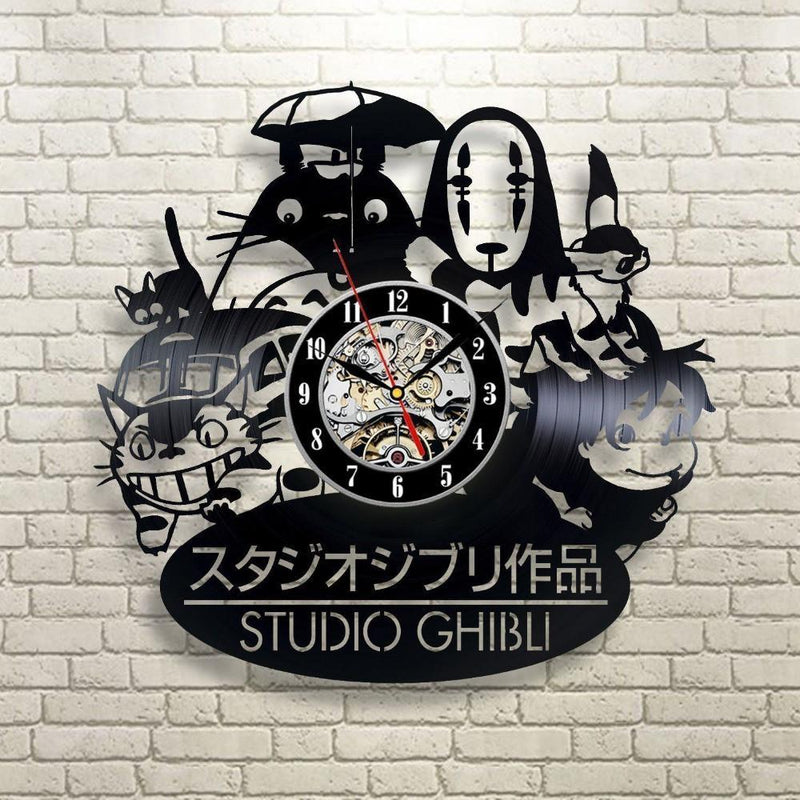 Studio Ghibli - Vinyl Record Wall Clock